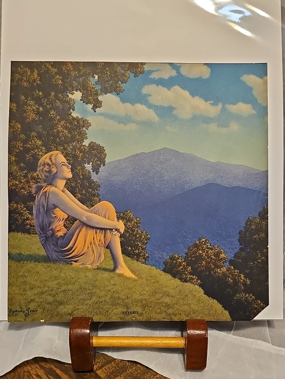Scenic Mountain Reverie Wall Art Print in Blue and Green Sydney Gross